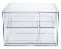 Caja organizadora modular transparente 8 piezas