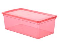 Caja organizadora rojo plástico 6 lt