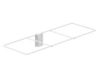 Organizador papel riel blanco