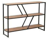 Repisa Sabina negro/madera 3 Niveles