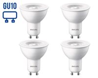Ampolleta LED 4.7W GU10 luz fría 4 unidades