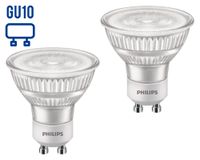 Ampolleta LED 4.6W GU10 luz cálida 2 unidades