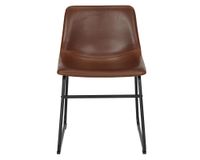 Silla PU Carlo café 74x53x48 cm