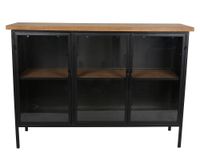 Buffet Pandi negro/natural 80x115x35 cm