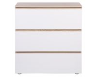 Cómoda Mallorca blanco/natural 3 cajones