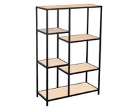 Repisa Multinivel negro/natural 109x70x30 cm