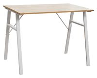 Escritorio Sienna blanco/natural 75x100x70 cm