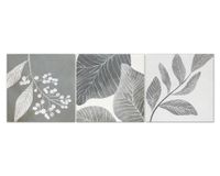 Cuadro oleo Tríptico plantas 40x120 cm