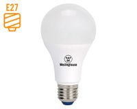 Ampolleta LED con sensor 9W E27 luz cálida Bola A60