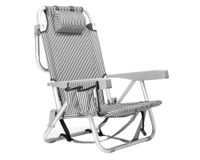 Silla de playa plegable Traveler lineas gris