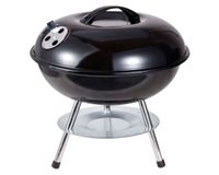 Parrilla a carbón portátil Redonda negro