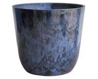 Macetero Madrid azul marmolado 25x26.5 cm