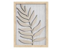 Cuadro Hoja B 30x40 cm café