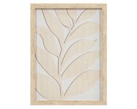 Cuadro Hoja beige B 40x30 cm