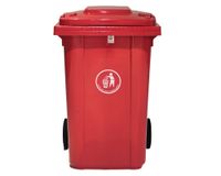 Basurero 360L rojo