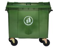Basurero 660L verde