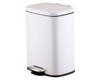 Basurero pedal Cierre lento blanco 12 lt