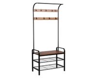 Perchero pie con zapatero