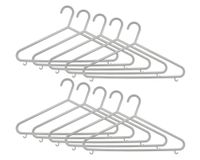 Colgador gris 10 piezas