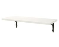 Repisa pared Escuadra metal blanco 30x80x20 cm