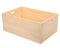 Cajón con asas natural 40x60x40 cm