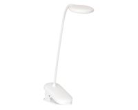 Lámpara clip con sensor redonda 3W USB blanca