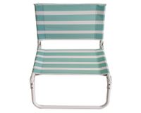 Silla playa Líneas turquesa/blanco