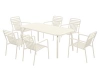 Set comedor 6 personas Sabrán 74x177.5x90 cm