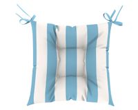 Cojín asiento Rayas azul/blanco 45x45 cm