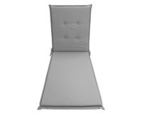 Cojín reposera Liso gris 60x195 cm