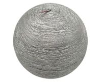Vela redonda plateado 8 cm