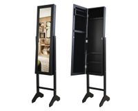 Espejo joyero pie negro