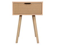 Velador Goja natural 1 cajón