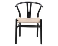 Silla Leia negro/natural