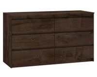 Cómoda Grecco tabaco 6 cajones