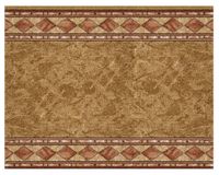 Alfombra de pasillo Madras nylon beige 1 ml