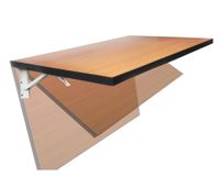 Soporte para repisas 14 x 31,5 x 2 cm abatible blanco Ducasse