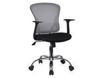 Silla de escritorio gas malla cromada gris/negro M+Design