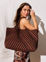 Bolso Tipo Tote Entramado de Bitono