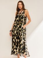 Vestido sin Mangas Estampado