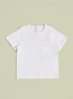 Polera Lisa con Bolsillo Delantero Niño