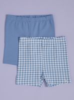 Calza Bipack Corta una Estampada y Otra Lisa