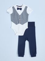 Conjunto de Body, Corbatín y Pantalón Elegante