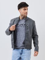 Chaqueta Biker Lavada Similar Cuero