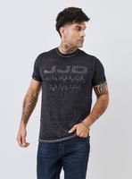 Polera Tela Liviana Estampado Logo Frontal Manga Corta