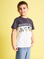 Polera Color Block Personajes Mickey