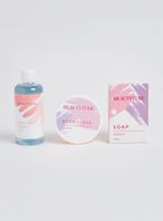 Set de Belleza Exfoliante Gel Ducha y Jabón 3 Piezas