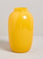 Jarrón Vidrio Amarillo 30 cm