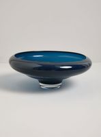 Centro de Mesa Vidrio Azul Aqua