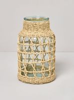 Jarrón Vidrio Tejido D1